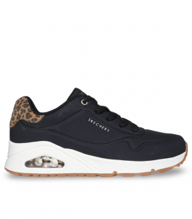 Deportivo negro con animal print SKECHERS 177093 Uno Jungle Nite