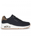 Deportivo negro con animal print SKECHERS 177093 Uno Jungle Nite