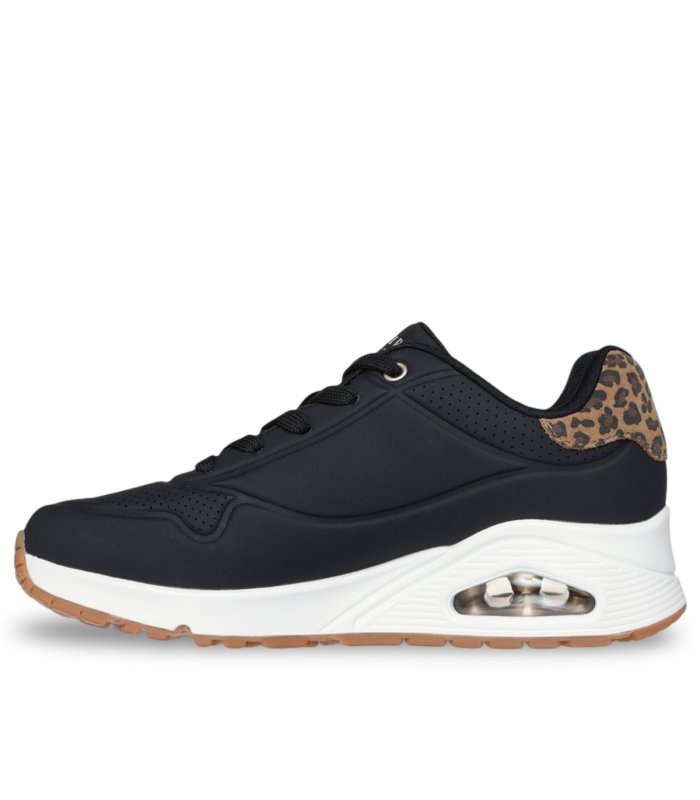 Deportivo negro con animal print SKECHERS 177093 Uno Jungle Nite