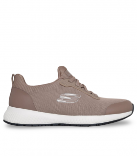 Deportivo taupe con cordones SKECHERS 77222EC Work Squad SR