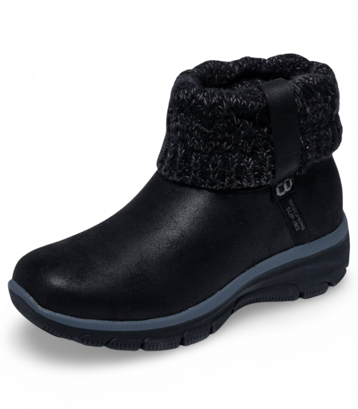 Botín calcetín negro con pelo SKECHERS 168033 Slip-ins Relaxed Fit