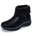 Botín calcetín negro con pelo SKECHERS 168033 Slip-ins Relaxed Fit