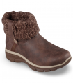 Botín slip-on marrón con tejido SKECHERS 168033 Slip-ins Relaxed Fit