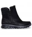 Botín urbano negro con cremallera SKECHERS 167941 Synergy Lovely Collab