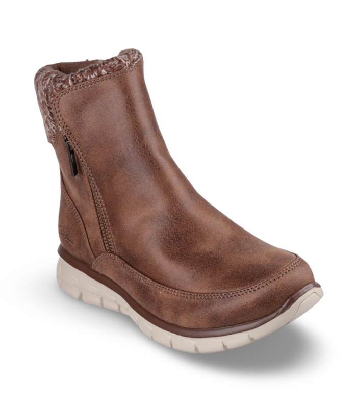 Botín flexible marrón con calcetín SKECHERS 167941 Synergy Lovely Collab