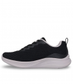 Zapatilla casual negra con detalles lilas SKECHERS 117731 BOBS Moda Flex Mellow Dawn