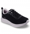Zapatilla casual negra con detalles lilas SKECHERS 117731 BOBS Moda Flex Mellow Dawn