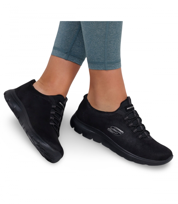 Deportivo de cordones elásticos en color negro