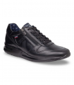 Callaghan 91330 Crimy Negro. Deportiva negra de piel con suela adaptable y diseño ligero