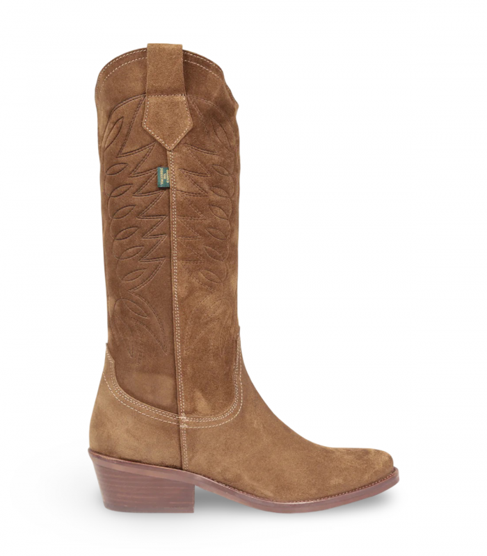 Valverde DKT67 cuero. Bota campera alta con costuras vistas. Rústica y muy duradera