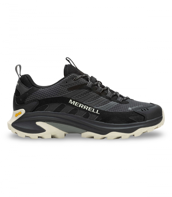 Merrell J500453 MOAB SPEED 2 GTX. Deportiva negra para hombre con suela ligera e interior impermeable