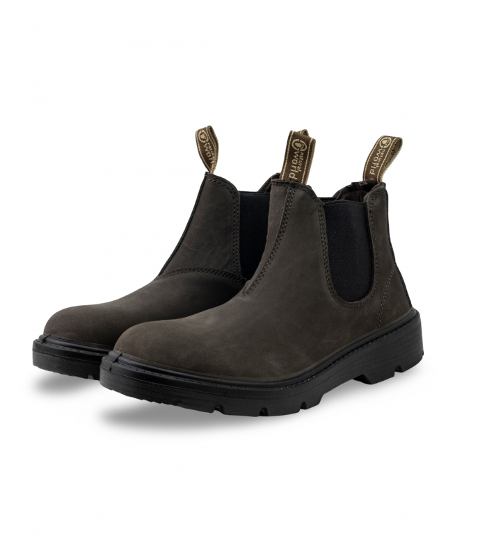Bota chelsea nobuck marrón Natural World 9080 hombre