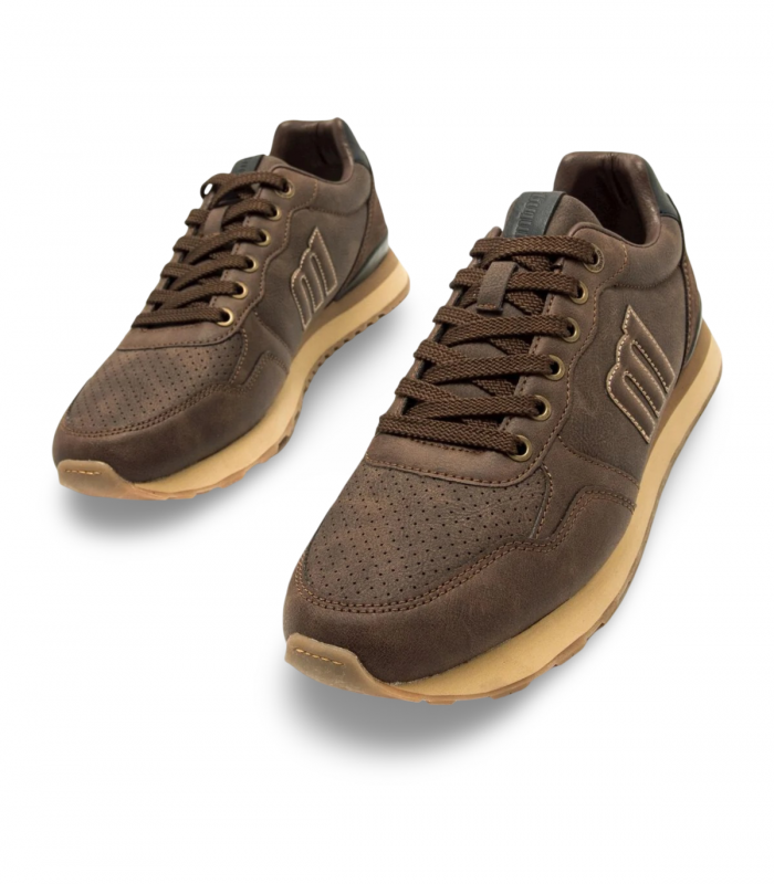 Mustang C58579 EDIN. Deportivo marrón chocolate de estilo casual y suela ligera