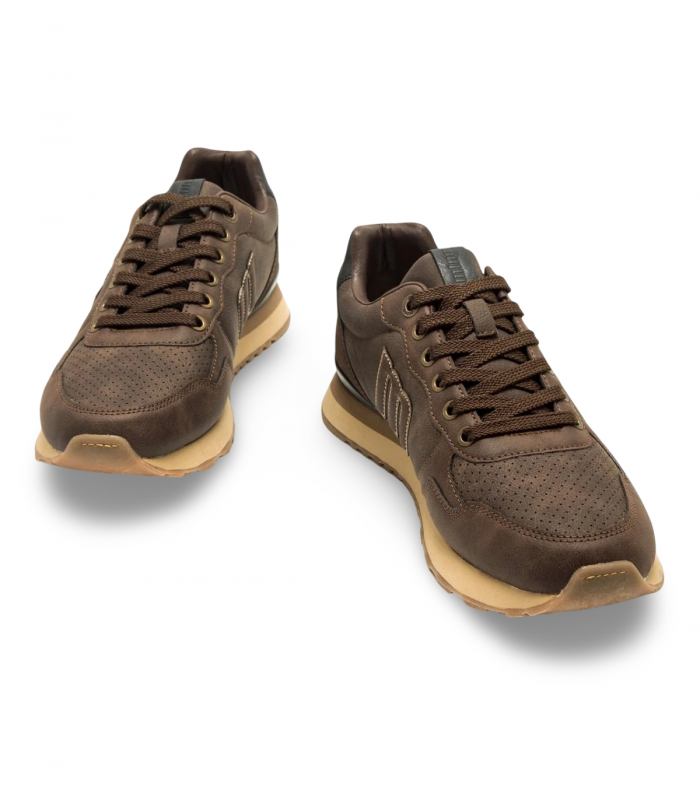 Mustang C58579 EDIN. Deportivo marrón chocolate de estilo casual y suela ligera