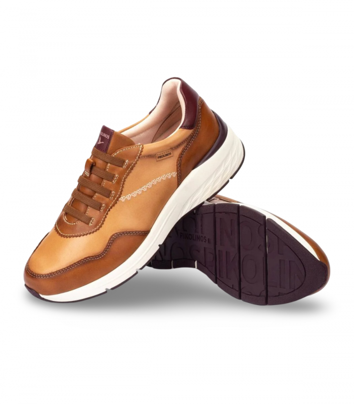 Zapatilla piel almendra mujer Pikolinos W6A-6681C1 Cuenca