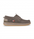 Walk in Pitas DENVER. Zapato blucher en serraje taupe con suela dentada y estilo casual