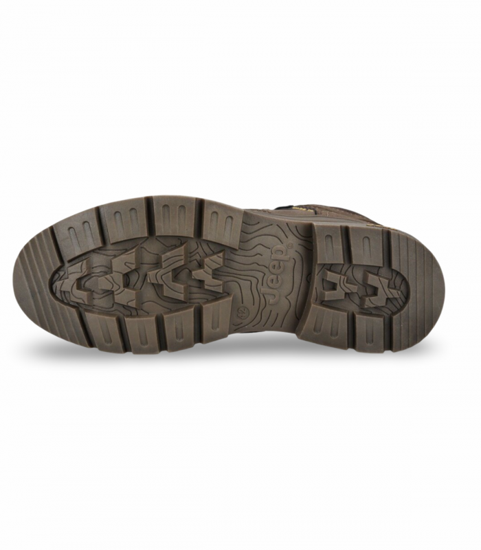 Jeep JM52022A Tuareg Indi marrón. Bota marrón robusta de montaña con cordones y estilo casual para días fríos
