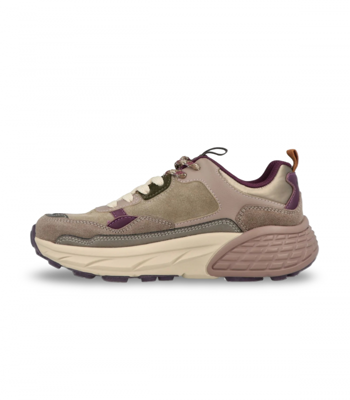 Jeep JL52520A Groove taupe. Deportiva en tonos taupe con suela ancha y cierre de cordones para uso diario