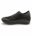 Cutillas 50754 negro. Zapato negro con cordones y cremallera. Sujeción y confort diario