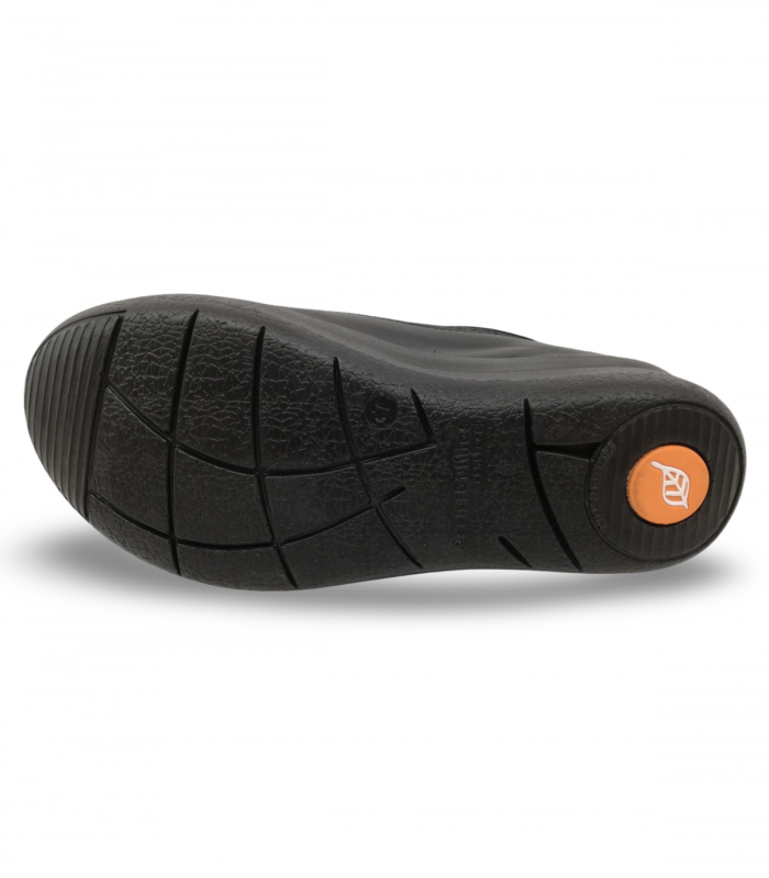 Cutillas 50754 negro. Zapato negro con cordones y cremallera. Sujeción y confort diario