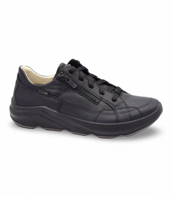 Legero 000331 Negro. Botín piel Gore-Tex negro con suela ligera y diseño casual urbano