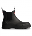 Bota Chelsea negra mate con suela track Hunter Elastic