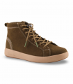 Bota verde serraje con suela clara Natural World 8458 mujer