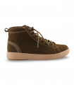 Bota verde serraje con suela clara Natural World 8458 mujer