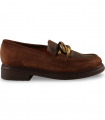 Salonissimos Adaya taupe. Mocasín taupe con diseño atemporal y suela cómoda para combinar con faldas o pantalones