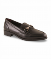 Funchal Sierra 22547 negro. Mocasín negro con estribo y suela cómoda, clásico para oficina