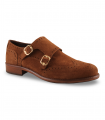 Luis Gonzalo Basket Date 4817M cuero. Zapato doble hebilla en serraje cuero, elegante y versátil