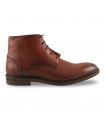 Bola 22 2182 cuero. Botín caña media con cordones, piel de calidad para vestir con elegancia