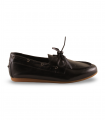 Bryan 6700 Negro. Náutico de piel negra con costuras vistas y suela cómoda tipo casual