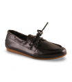 Bryan 6700 Negro. Náutico de piel negra con costuras vistas y suela cómoda tipo casual