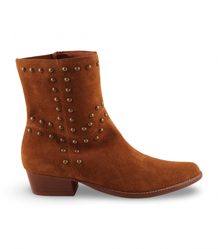 Bryan 2216 Antílope Cuero. Botín cowboy cuero con tachuelas decorativas y estilo western