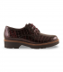 Pitillos 10771 Burdeos. Zapato burdeos charol efecto coco con suela gruesa y estilo único
