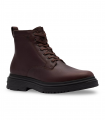 Clarks BADBURY HI WP. Bota marrón alta impermeable en piel engrasada con estilo outdoor