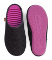 Zapatilla fascitis plantar gris con fuxia
