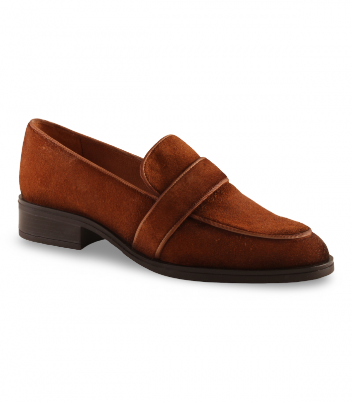 Nature Venecia Sigaro 25452. Mocasín cuero con antifaz, acabado artesanal y diseño elegante para oficina o diario