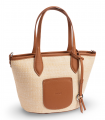 Tote camel con base de rafia Matties 0002115112, natural y amplio
