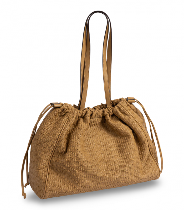 Bolso saco camel fruncido Matties 0002119713, flexible y cómodo