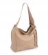 Bolso tipo hobo beige de líneas limpias Matties 0002113013, práctico para diario