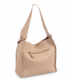 Bolso tipo hobo beige de líneas limpias Matties 0002113013, práctico para diario