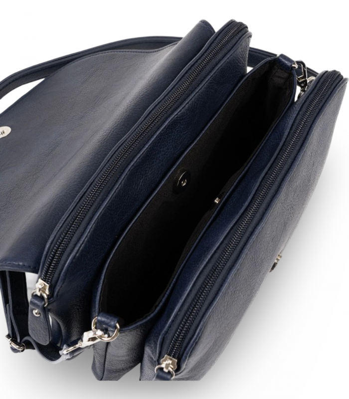Bandolera azul marino con solapa Matties 0002019169, clásica y combinable