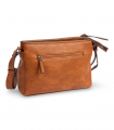 Bolso rectangular cuero con cremalleras Matties 0002019317, práctico y resistente