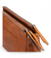 Bolso rectangular cuero con cremalleras Matties 0002019317, práctico y resistente