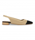 Bailarina destalonada camel y negro Miss Elastic 075010