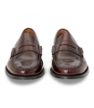 Mocasín burdeos clásico de piel Castellano de Madrid 800, elegante y con carácter