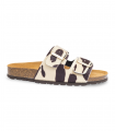 Sandalia estampado vaca bio Autenti 0747, tendencia