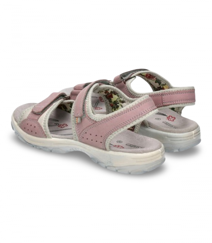 Sandalia rosa doble velcro St Gallen Genil, confort
